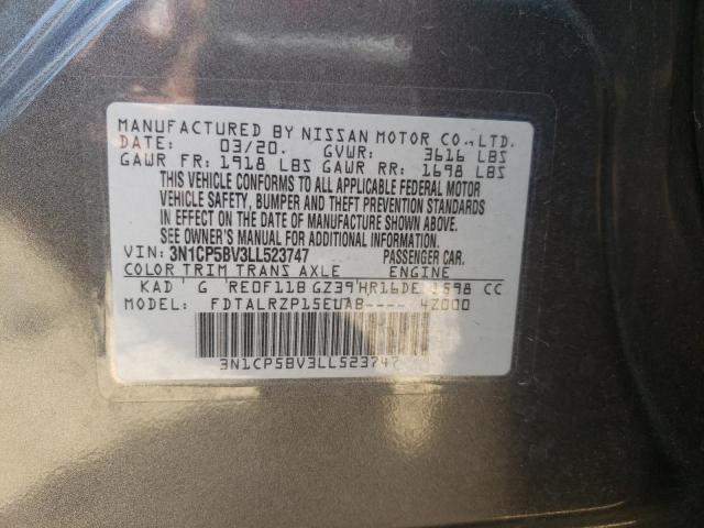 Photo 10 from auction – 2020 NISSAN KICKS S with VIN 3N1CP5BV3LL523747