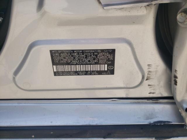 Photo 10 from auction – 2013 LEXUS IS 250 with VIN JTHBF5C21D5189945