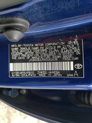Photo 10 from auction – 2010 TOYOTA PRIUS with VIN JTDKN3DU9A5062638