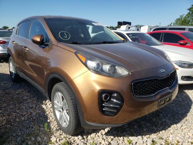 KIA SPORTAGE L 2017 with VIN KNDPMCAC8H7052508 - Photo from auction