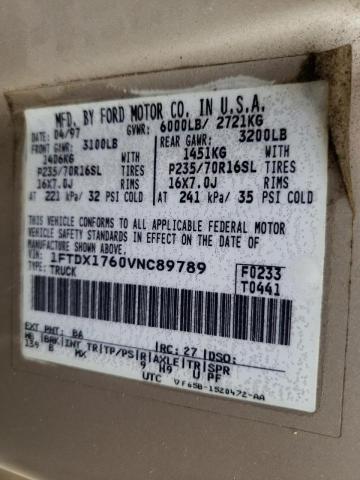 Photo 10 from auction – 1997 FORD F-150 with VIN 1FTDX1760VNC89789