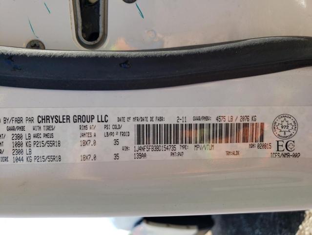 Photo 10 from auction – 2011 JEEP COMPASS LI with VIN 1J4NF5FB3BD154735