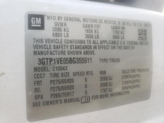 Photo 10 from auction – 2011 GMC SIERRA C15 with VIN 3GTP1VE05BG355911