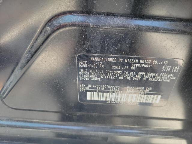 Photo 10 from auction – 2012 NISSAN LEAF SV with VIN JN1AZ0CP8CT022790