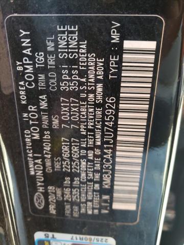 Photo 10 from auction – 2018 HYUNDAI TUCSON SEL with VIN KM8J3CA41JU745926