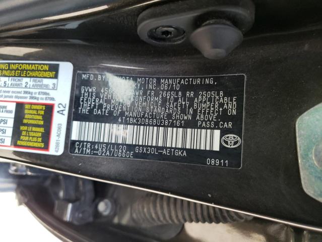 Photo 10 from auction – 2011 TOYOTA AVALON BAS with VIN 4T1BK3DB6BU387161