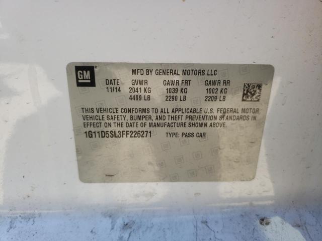 Photo 10 from auction – 2015 CHEVROLET MALIBU 2LT with VIN 1G11D5SL3FF226271