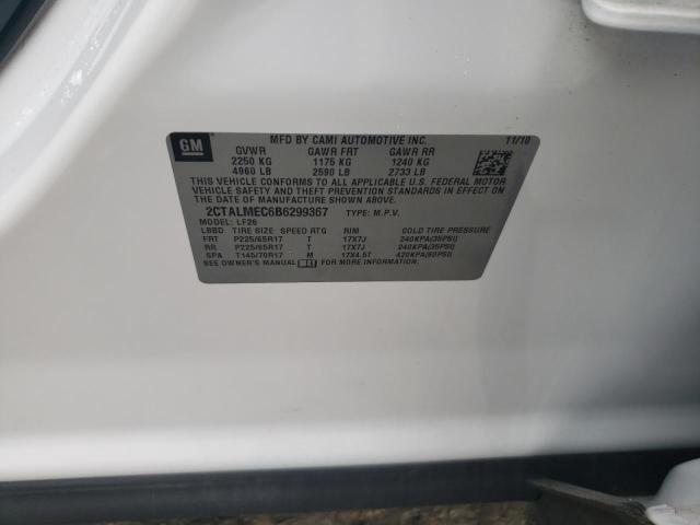 Photo 10 from auction – 2011 GMC TERRAIN SL with VIN 2CTALMEC6B6299367
