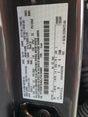 Photo 10 from auction – 2020 FORD F150 SUPER with VIN 1FTEW1E42LFA14490