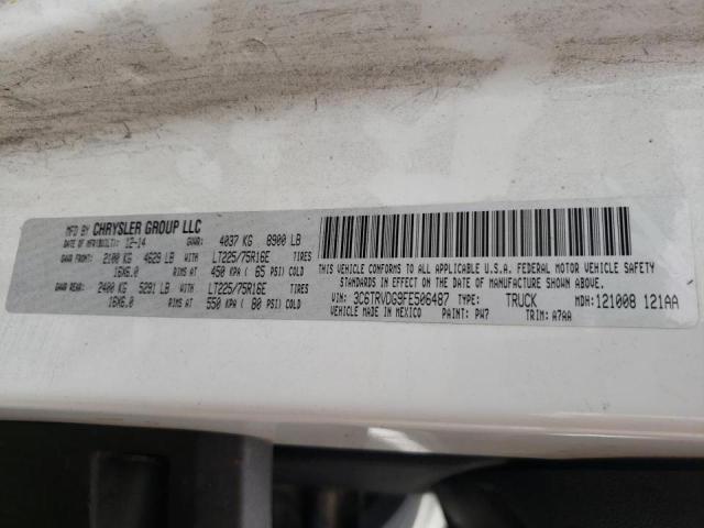 Photo 10 from auction – 2015 RAM PROMASTER with VIN 3C6TRVDG9FE506487