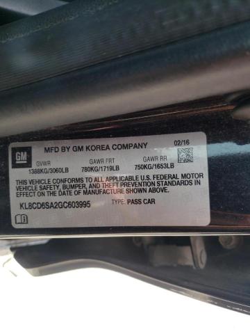 Photo 10 from auction – 2016 CHEVROLET SPARK with VIN KL8CD6SA2GC603995