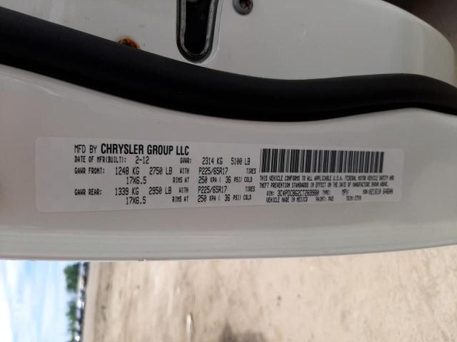 Foto 10 de la subasta – 2012 DODGE JOURNEY SX con VIN 3C4PDCBG2CT269980