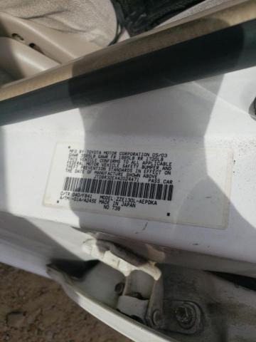 Photo 10 from auction – 2004 TOYOTA COROLLA CE with VIN JTDBR32EX42024471