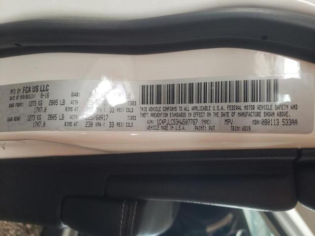 Photo 10 from auction – 2017 JEEP CHEROKEE L with VIN 1C4PJLCS3HW507767