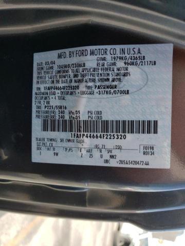 Photo 10 from auction – 2004 FORD MUSTANG with VIN 1FAFP44664F225320