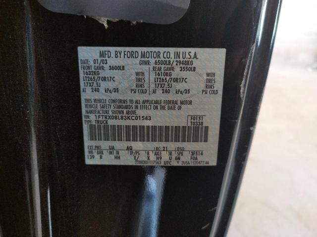 Photo 10 from auction – 2003 FORD F150 with VIN 1FTRX08L83KC01543