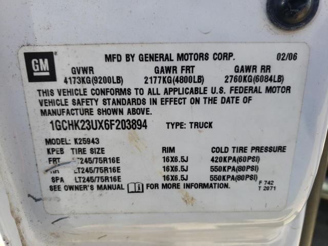 Photo 10 from auction – 2006 CHEVROLET SILVERADO with VIN 1GCHK23UX6F203894