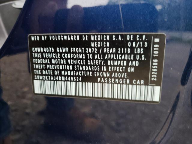 Photo 10 from auction – 2013 VOLKSWAGEN JETTA BASE with VIN 3VW2K7AJ4DM449524