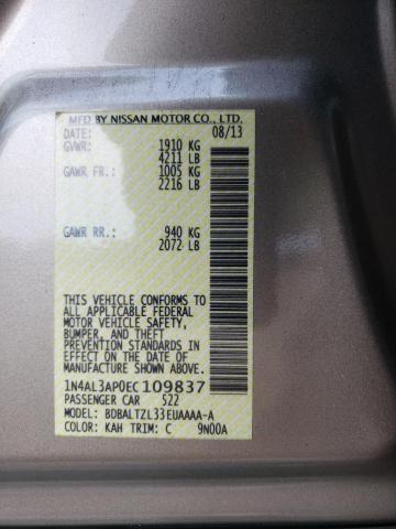 Photo 10 from auction – 2014 NISSAN ALTIMA 2.5 with VIN 1N4AL3AP0EC109837