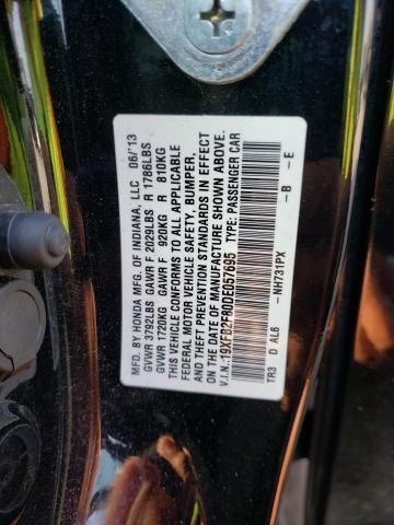 Photo 10 from auction – 2013 HONDA CIVIC EX with VIN 19XFB2F80DE057695