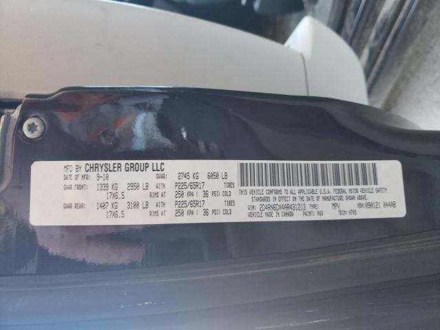 Photo 10 from auction – 2010 DODGE GRAND CARA with VIN 2D4RN6DX4AR431213