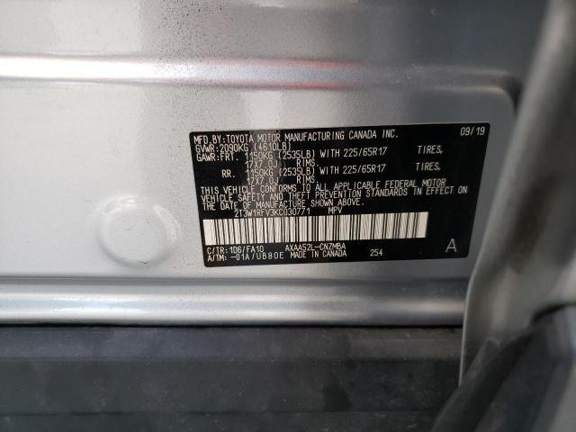 Photo 10 from auction – 2019 TOYOTA RAV4 XLE with VIN 2T3W1RFV3KC030771