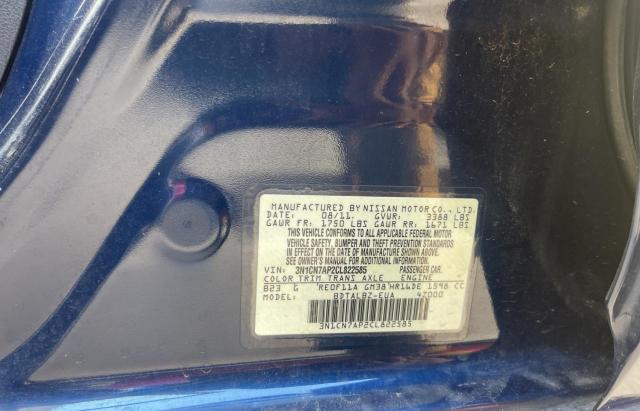 Photo 10 from auction – 2012 NISSAN VERSA S with VIN 3N1CN7AP2CL822585