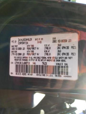 Photo 10 from auction – 2003 DODGE RAM 1500 S with VIN 1D7HA16K13J665718