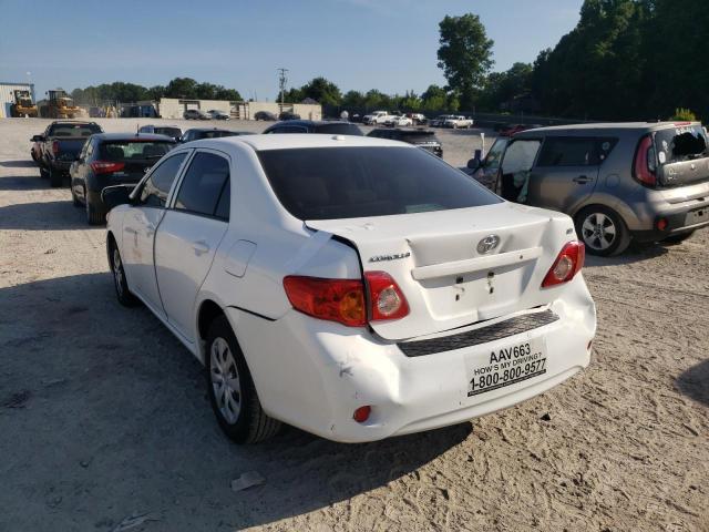 Photo 3 from auction – 2009 TOYOTA COROLLA BA with VIN JTDBL40E299063953