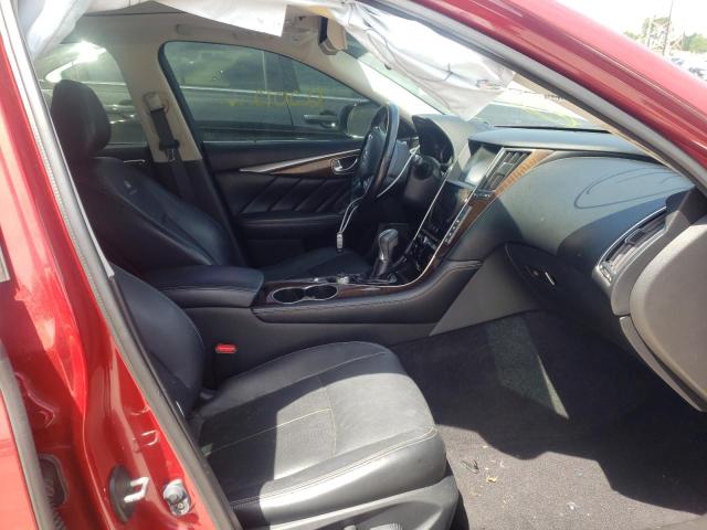 Photo 5 from auction – 2014 INFINITI Q50 with VIN JN1BV7AR9EM698904