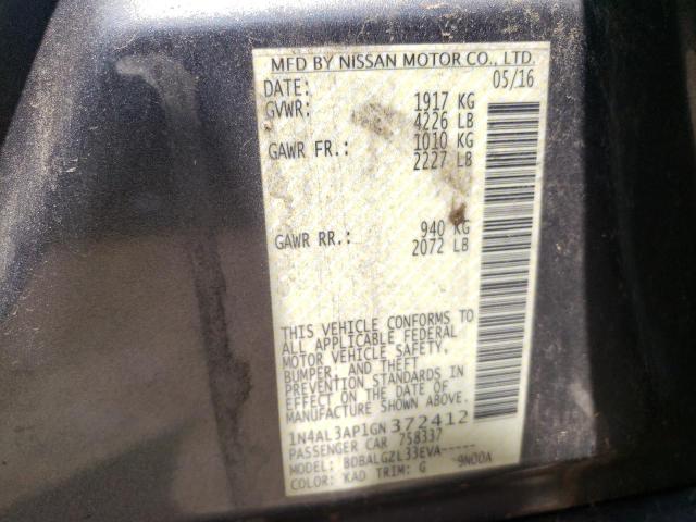 Photo 10 from auction – 2016 NISSAN ALTIMA 2.5 with VIN 1N4AL3AP1GN372412
