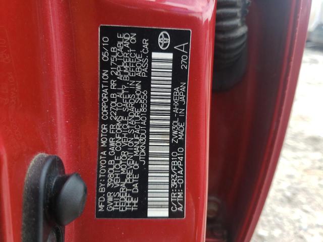 Photo 10 from auction – 2010 TOYOTA PRIUS with VIN JTDKN3DU1A0185556