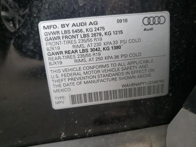 Photo 10 from auction – 2018 AUDI Q5 PREMIUM with VIN WA1BNAFY1J2246780