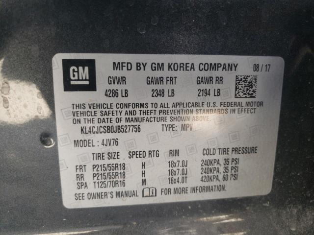 Photo 10 from auction – 2018 BUICK ENCORE ESS with VIN KL4CJCSB0JB527756