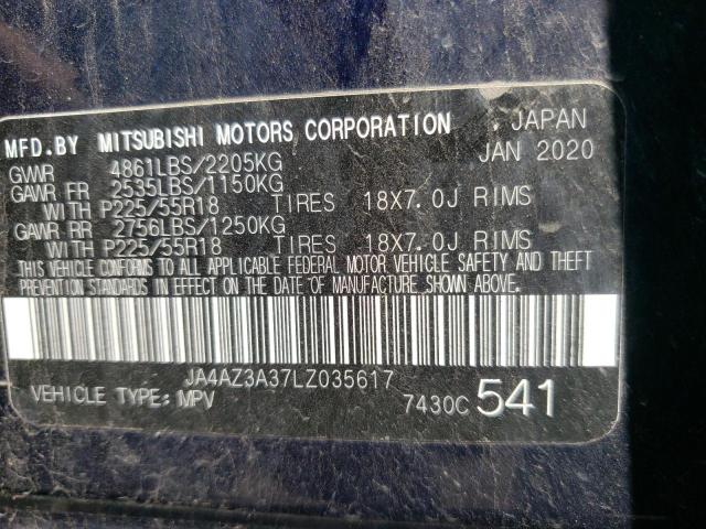 Photo 10 from auction – 2020 MITSUBISHI OUTLANDER with VIN JA4AZ3A37LZ035617