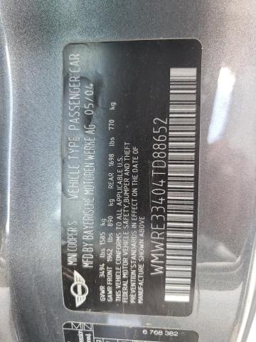 Photo 10 from auction – 2004 MINI COOPER S with VIN WMWRE33404TD88652