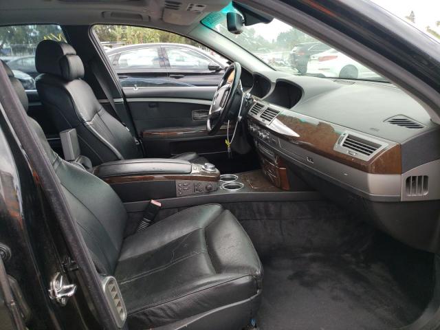 Photo 5 from auction – 2007 BMW 750 with VIN WBAHN83577DT65902