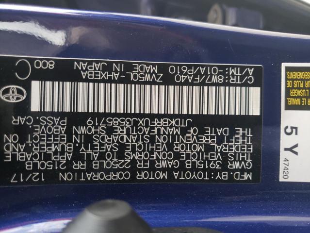 Photo 10 from auction – 2018 TOYOTA PRIUS with VIN JTDKBRFUXJ3585719