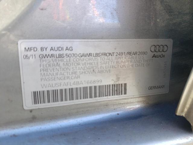 Photo 10 from auction – 2011 AUDI A4 PREMIUM with VIN WAUSFAFL4BA166899