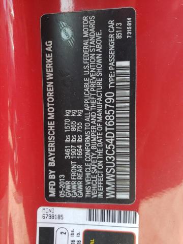 Photo 10 from auction – 2013 MINI COOPER with VIN WMWSU3C54DT685790