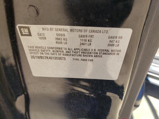 Photo 10 from auction – 2009 CHEVROLET IMPALA LS with VIN 2G1WB57K491260873