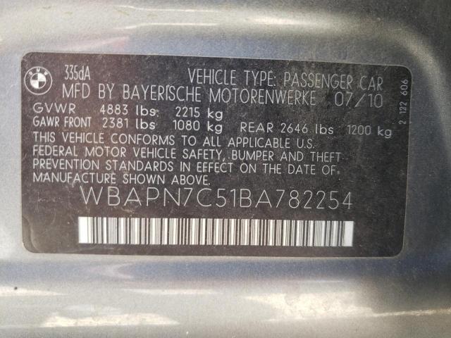 Photo 10 from auction – 2011 BMW 335 D with VIN WBAPN7C51BA782254