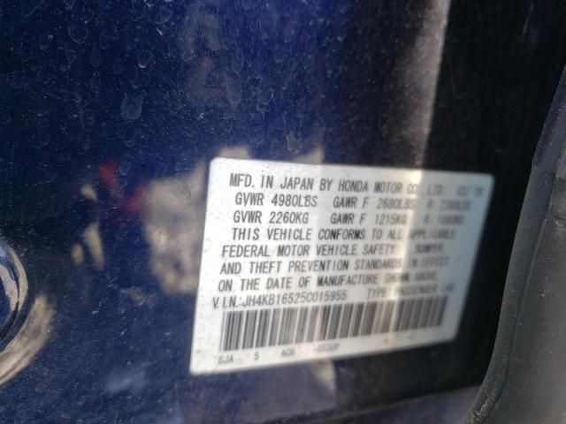 Photo 10 from auction – 2005 ACURA RL with VIN JH4KB16525C015955