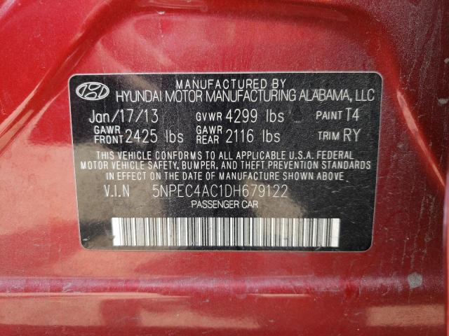 Photo 10 from auction – 2013 HYUNDAI SONATA SE with VIN 5NPEC4AC1DH679122