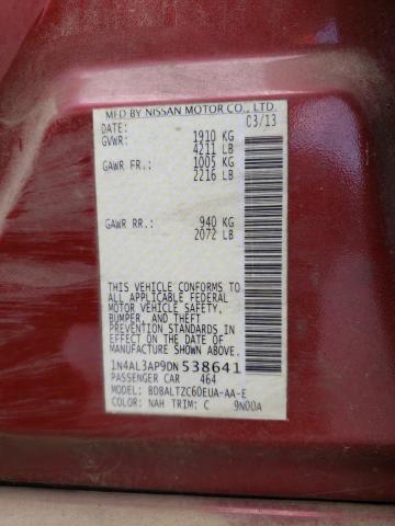 Photo 10 from auction – 2013 NISSAN ALTIMA 2.5 with VIN 1N4AL3AP9DN538641
