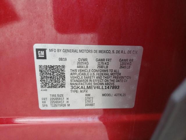 Photo 10 from auction – 2020 GMC TERRAIN SL with VIN 3GKALMEV4LL147893