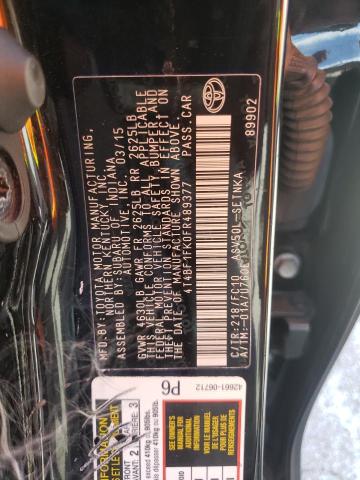 Photo 10 from auction – 2015 TOYOTA CAMRY LE with VIN 4T4BF1FK0FR489377