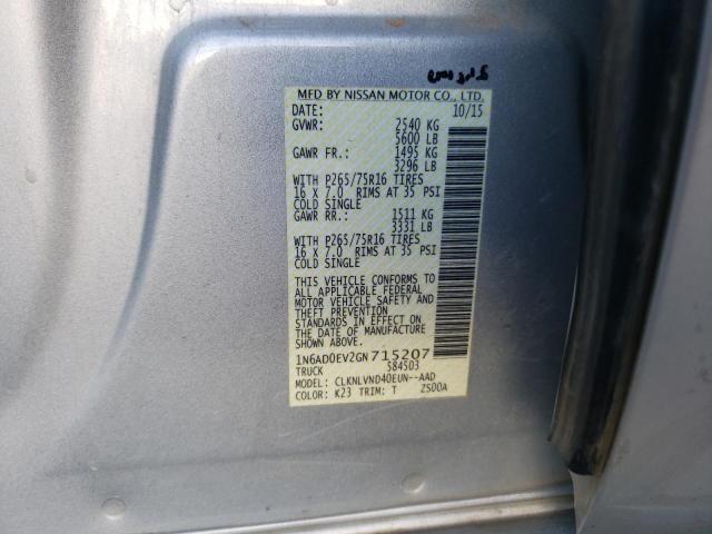 Zdjęcie 10 z aukcji – 2016 NISSAN FRONTIER S z VIN 1N6AD0EV2GN715207