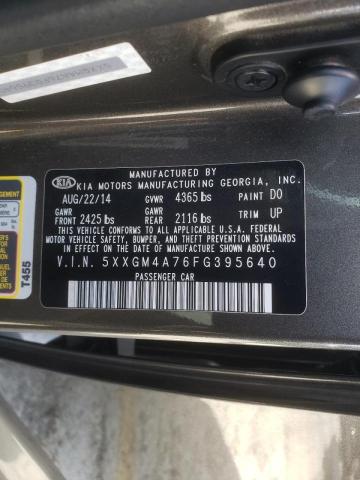 Photo 10 from auction – 2015 KIA OPTIMA LX with VIN 5XXGM4A76FG395640
