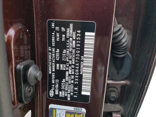 Photo 10 from auction – 2013 KIA OPTIMA EX with VIN 5XXGN4A73DG191534